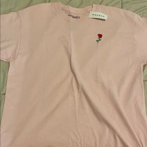 Pink shirt with rose design from Pacsun
